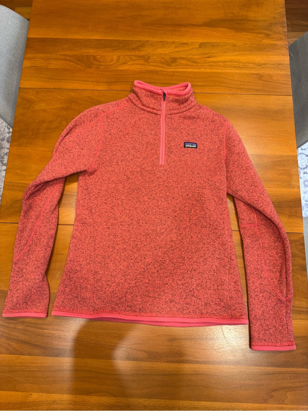 Patagonia Women's Pink Coral Half-Zip Fleece Pullover